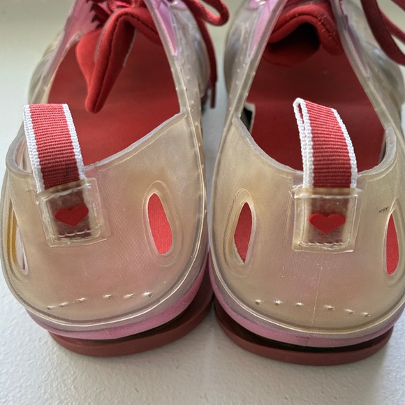 Luichiny Pink and Red Transparent Jelly Sneakers - Picture 7 of 7